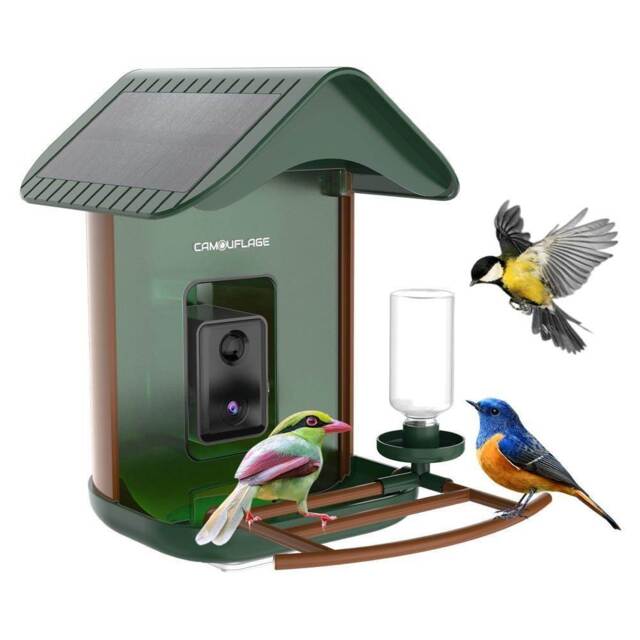 Camouflage Ez Birdfeed 1 Bird Feeder Wildlife Camera