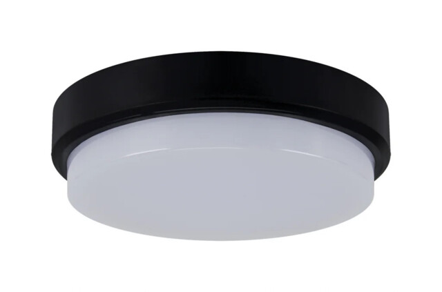 Outdoor Light Black Aron Led Round Bulkhead 18w 1960lm Struhm 03801