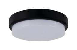 Outdoor Light Black Aron Led Round Bulkhead 18w 1960lm Struhm 03801