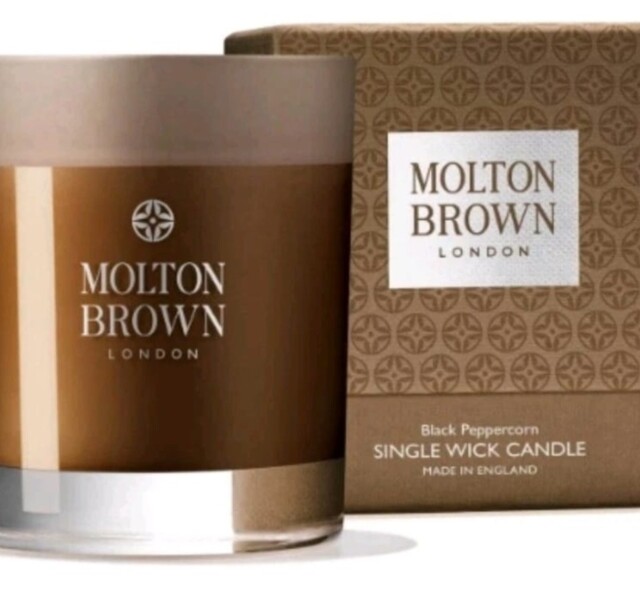 Molton Brown Spicy Scent Black Peppercorn Single Wick Candle - 180g