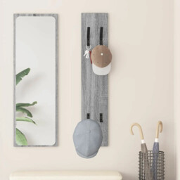 Wall-mounted Coat Rack Grey Sonoma 20 X 1.5 X 100 Cm Vidaxl