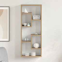 Wall Shelf Artisan Oak 36x16x90 Cm Engineered Wood Vidaxl