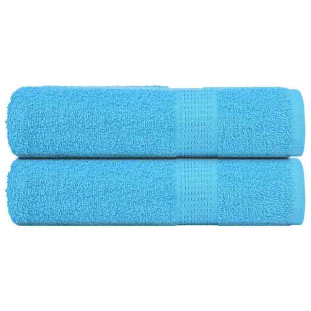 Shower Towels 2 Pcs Turquoise 70x140 Cm 360 Gsm 100% Cotton Vidaxl