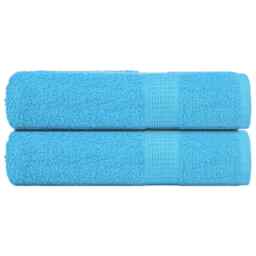 Shower Towels 2 Pcs Turquoise 70x140 Cm 360 Gsm 100% Cotton Vidaxl