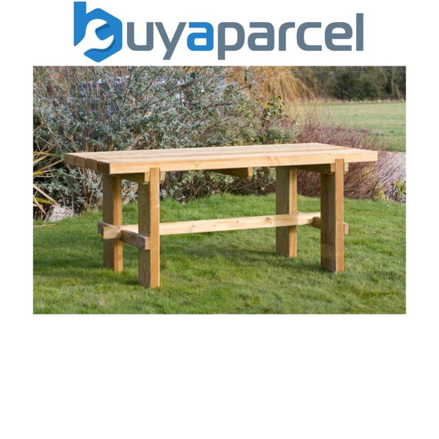 Zest Rebecca Wooden Picnic Dining Table Garden Pefc