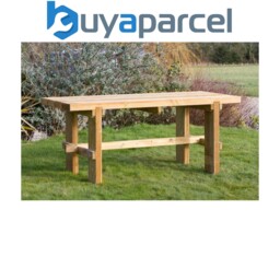Zest Rebecca Wooden Picnic Dining Table Garden Pefc