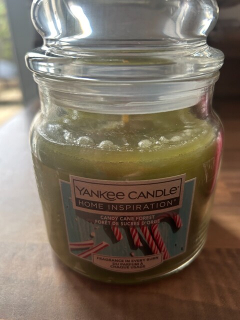 Yankee Candle Medium Jar Candy Cane Forest 340g Christmas Mint Xmas