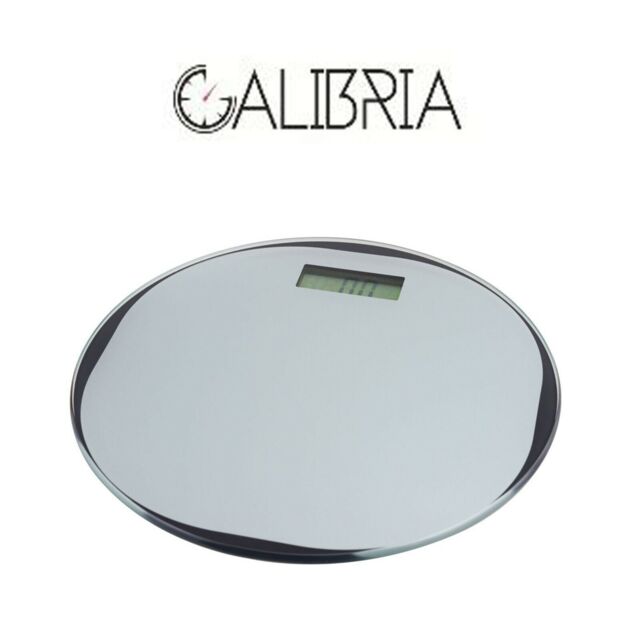 Calibria 150kg Large Lcd Round Glass Electronic Scale
