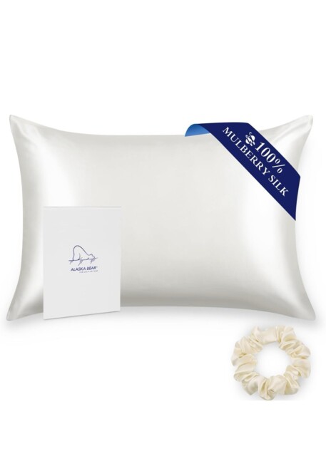 Alaska Bear 100% Mulberry Silk Pillowcase For Hair And Skin Health,