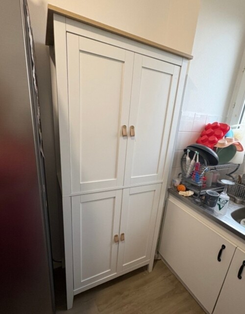 Tall Kitchen Storage Cupboard Cabinet Pantry Larder Unit Adjustable