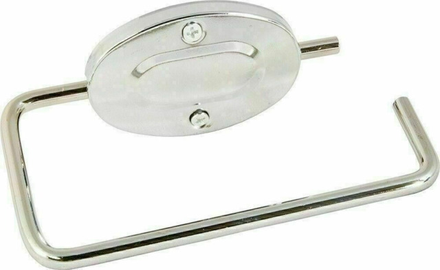 Toilet Roll Holder Chrome Wall Mounted Loo Roll Holder With Screws &