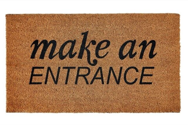 Groundsman Coir Doormat Make An Entrance Door Mat 40cm X 70cm Gmdm255