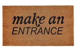 Groundsman Coir Doormat Make An Entrance Door Mat 40cm X 70cm Gmdm255