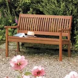 Rowlinson Willington Hardwood Two Seater Bench 1.2m