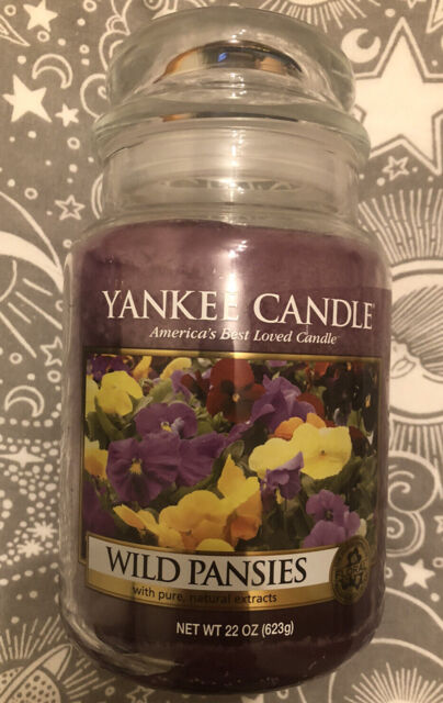 Yankee Candle Wild Pansies Large Jar 2017 Retired