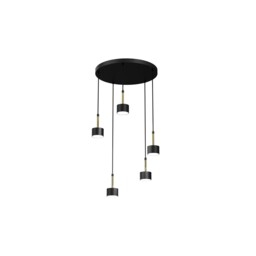 Pendant Light Arena Black/gold 5xgx53 Mlp7763