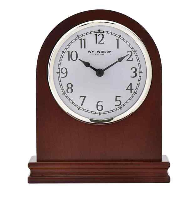 Widdop Arched Table Clock In Walnut W9699