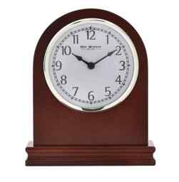 Widdop Arched Table Clock In Walnut W9699