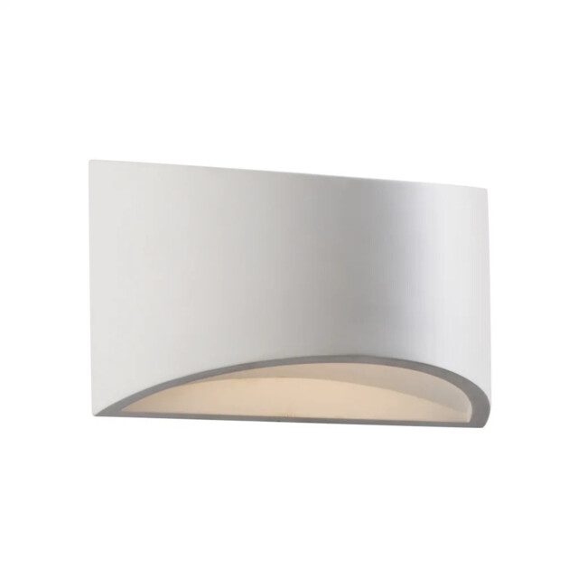Wall Light White Toko Led Washer Up Down Plaster Paintable 20cm Saxby