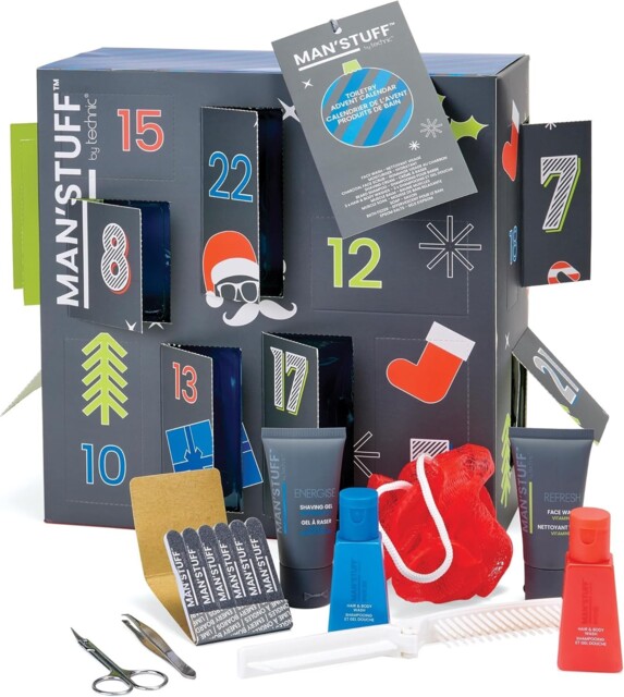 Mens Advent Calendar Toiletry Grooming Bath Christmas Gift Set Dad Son