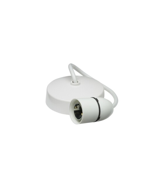 "Knightsbridge 6"" Pendant Set - White - Sn8270 - Light Fitting Bayonet"