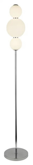 Floor Light Silver Snowball Led Chrome Opal Searchlight 51021-3cc