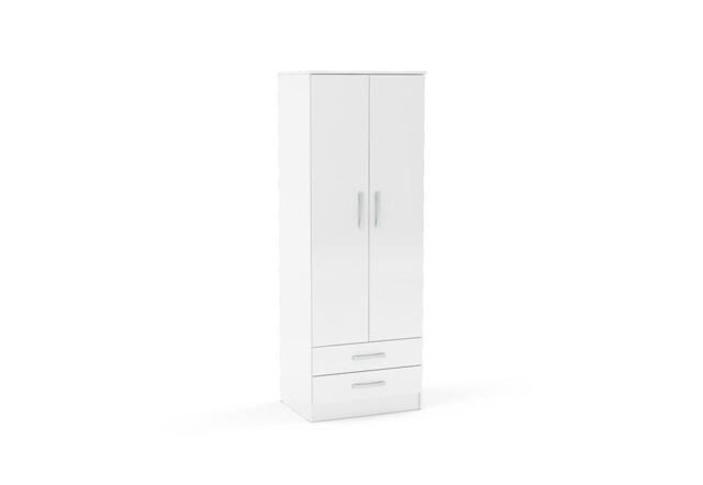 Lynx White Gloss Bedroom Furniture Wardrobe Chest Bedside By Birlea