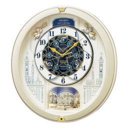 Seiko Analog Wall Clock Karakuri Peal Gold Melody In Motion Re579s