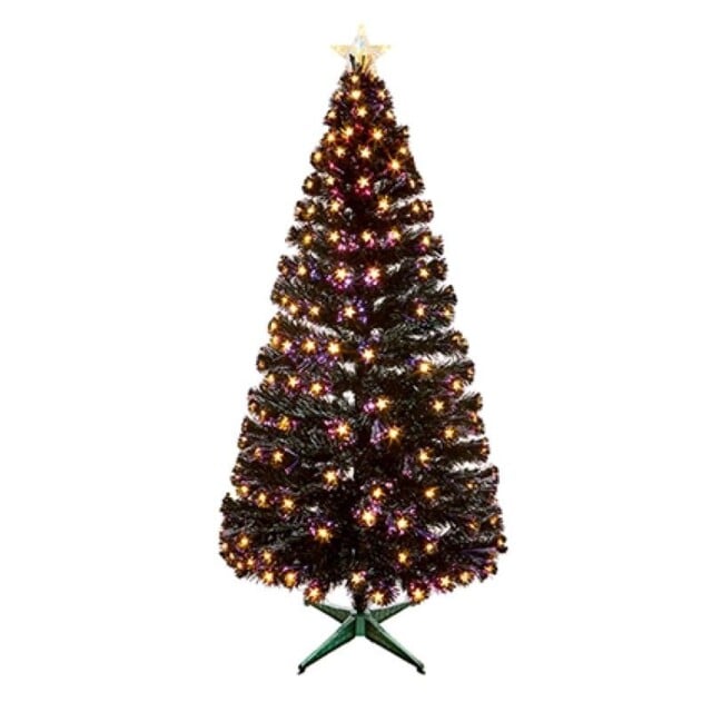 Premier 4ft (120cm) Fibre Optic Christmas Tree With W/white Led +