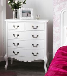 French Furniture, Stunning White Bedside Table, Chest Of Drawers,