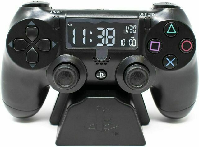 Paladone Playstation Digital Alarm Clock Usb Lcd Electronic Controller