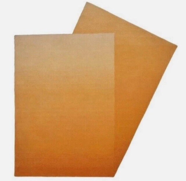 Xxl Ikea Varmblixt Rug,low Pile,handmade/orange,100%