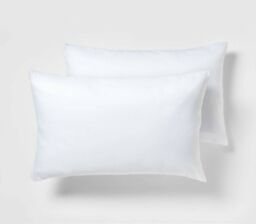 Pair Of Pillow Protector Non-allergenic Pillowcase Cover In White