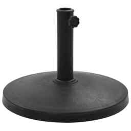 Parasol Base Round Polyresin 10 Kg Black Vidaxl