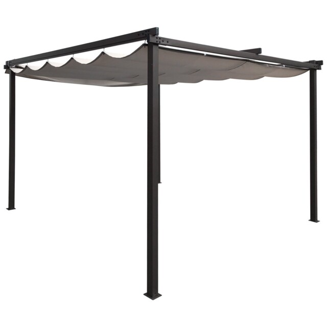 Charles Bentley 3m X 3m Premium Canopy Gazebo Awning Shade - Light