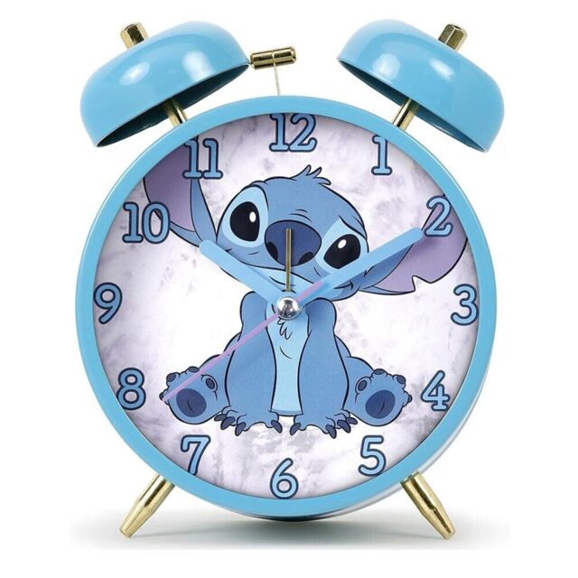 Lilo & Stitch Twin Bell Alarm Clock Disney Official Licensed Quartz