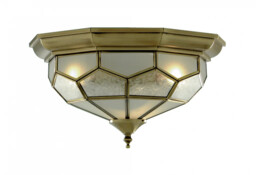 Ceiling Light Brass Pisa Ii 2 Antique 285mm Searchlight 1243-12