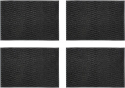 4 X Jvl Condor Classic Astro Turf Look Rubber Scraper Matblack Doormat