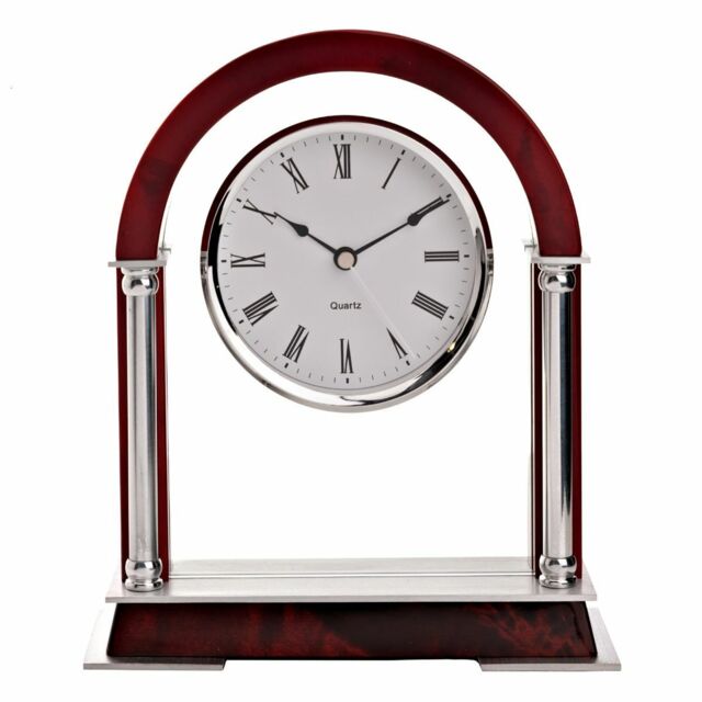 Widdop Arched Shaped Mahogany Cherry Wood Mantel Clock W2914