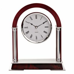 Widdop Arched Shaped Mahogany Cherry Wood Mantel Clock W2914