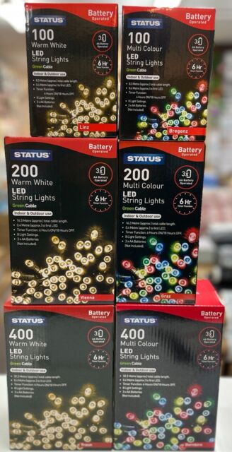 Fairy Lights With Timer Indoor Outdoor Battery Operated Led Xmas