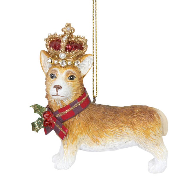 Royal Balmoral Corgi Gisela Graham Hanging Corgi Dog Christmas Tree