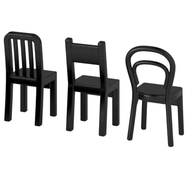 Ikea Fjantig Chair Shaped Novelty Wall Coat Hooks Pack Of Three Black