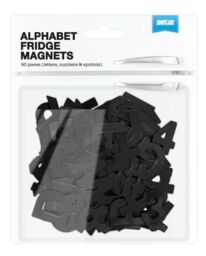 Pack Of 90 Shot2go Black Alphabet Letters & Numbers Free P&p 2007b