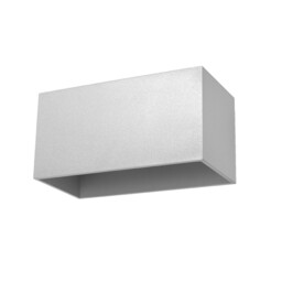 Wall Lamp Aluminum Grey 20x12x10cm Modern Quad 2-light G9 Rectangle