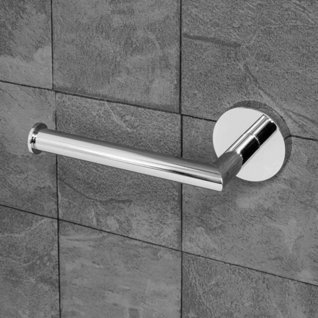 Croydex Epsom Bathroom Toilet Roll Paper Holder Contemporary Chrome