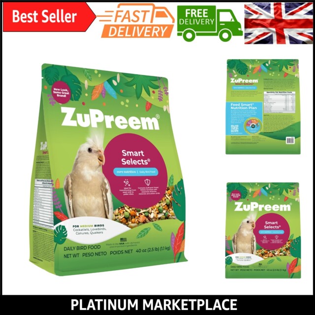 Bird Food Mix For Cockatiels & Lovebirds - 2.5 Lb, All Life Stages,