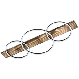 Modern Led Ceiling Light With Wooden Beam Glo 99413 Boyal