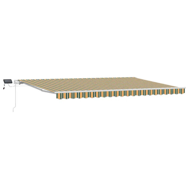 Manual Retractable Awning Shelter Outdoor Awning Folding Arm With Led