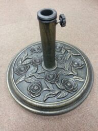 Pagoda Round Resin Bronze Effect Adjustable Garden Parasol Base 9kg